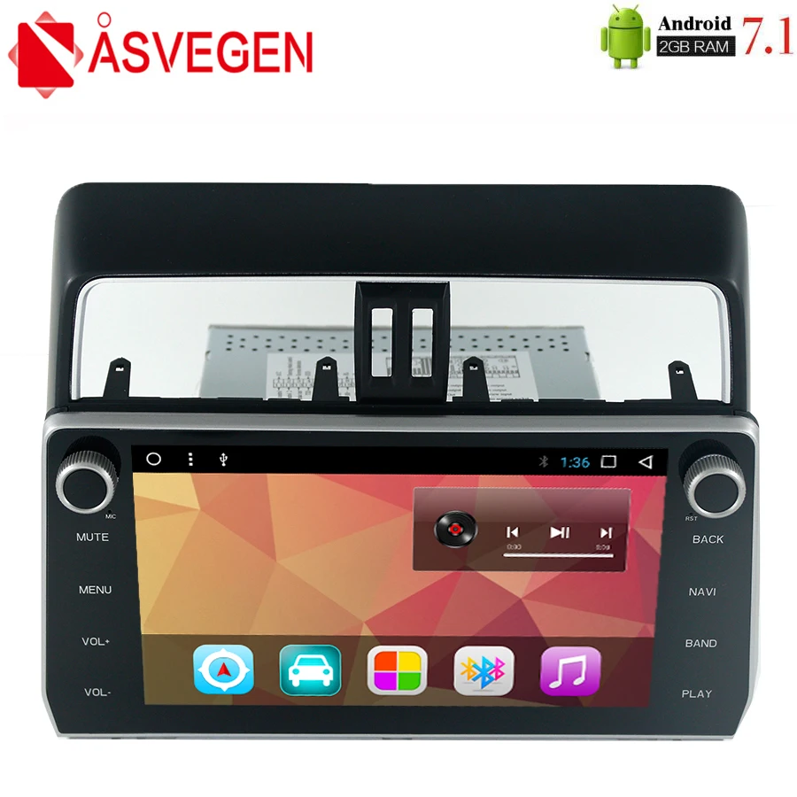 Asvegen 10 2 дюймов 2din Android 7 1 четырехъядерный Автомобильный GPS навигатор стерео