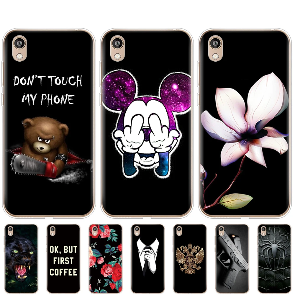 

For Honor 8S Case Soft TPU Phone For Huawei Honor 8S KSE-LX9 Honor8S 8 S Case Back Cover 5.71'' protective painting coque bumper