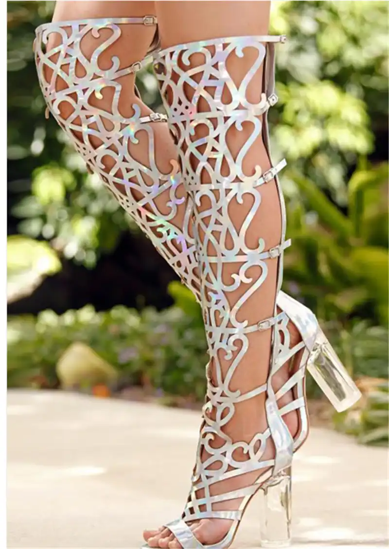 Sandalias altas romanas Clearance