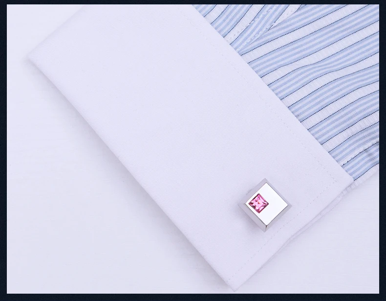 KFLK ювелирные изделия рубашки модные запонки для мужчин бренд Запонки пуговицы Синий Кристалл Запонки Высокое качество abotoaduras