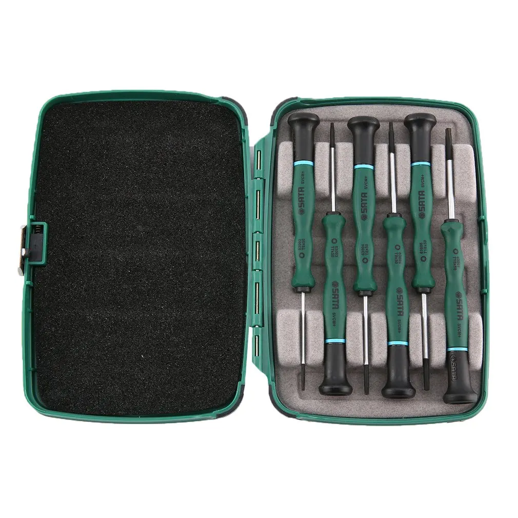 

SATA 09313 6pcs Precision Screwdriver Set Torx Tip Head Screwdriver Set Phone Mobile iPad Camera Maintenance Tool Kit