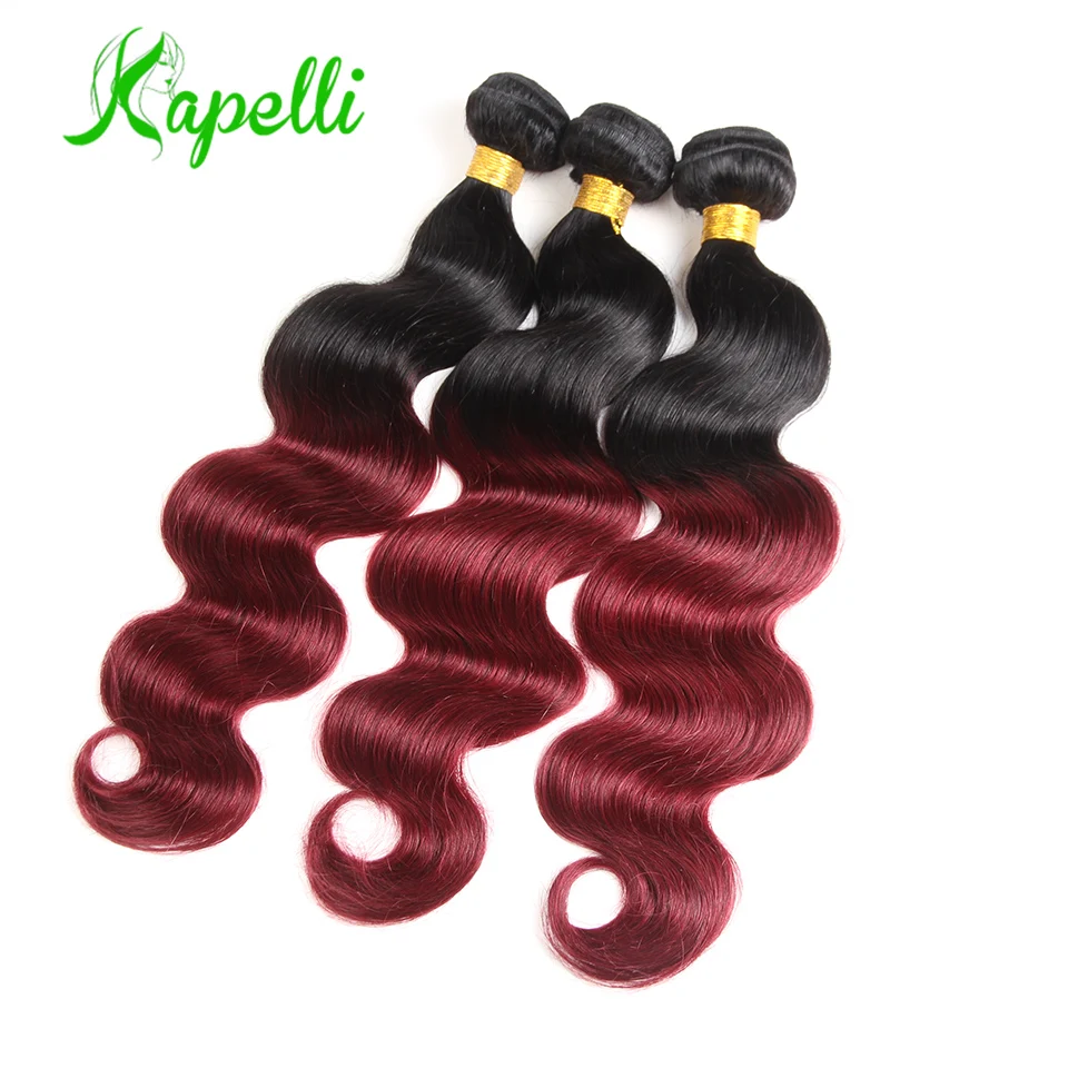 3/ 4 Bundles 1B/Burgundy Brazilian Body Hair Bundles Two Tone Ombre Human Hair Bundles 1b 99J Remy Human Hair Weave Bundles 3/ 4 Bundles 1B/Burgundy Brazilian Body Hair Bundles Two Tone Ombre Human Hair Bundles 1b 99J Remy Human Hair Weave Bundles