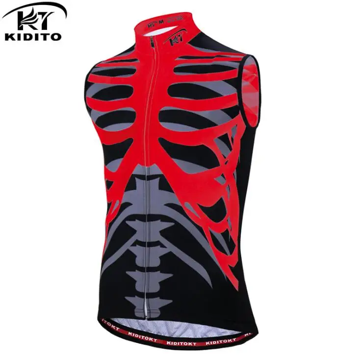 Cycling Jersey only KIDITOKT профессиональный полиэстер Велоспорт Джерси лето MTB велосипед одежда без рукавов велосипедный Одежда Майо Ropa спортивная одежда - Цвет: Cycling Jersey only