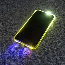 Динамик Hot светодиодный светильник свечения ночного Cool Flash светильник Сенсор кабель для передачи данных для IPhone 6 6plus 6s 6s PLUS, 7, 7 PLUS, 8 светодиодный светильник