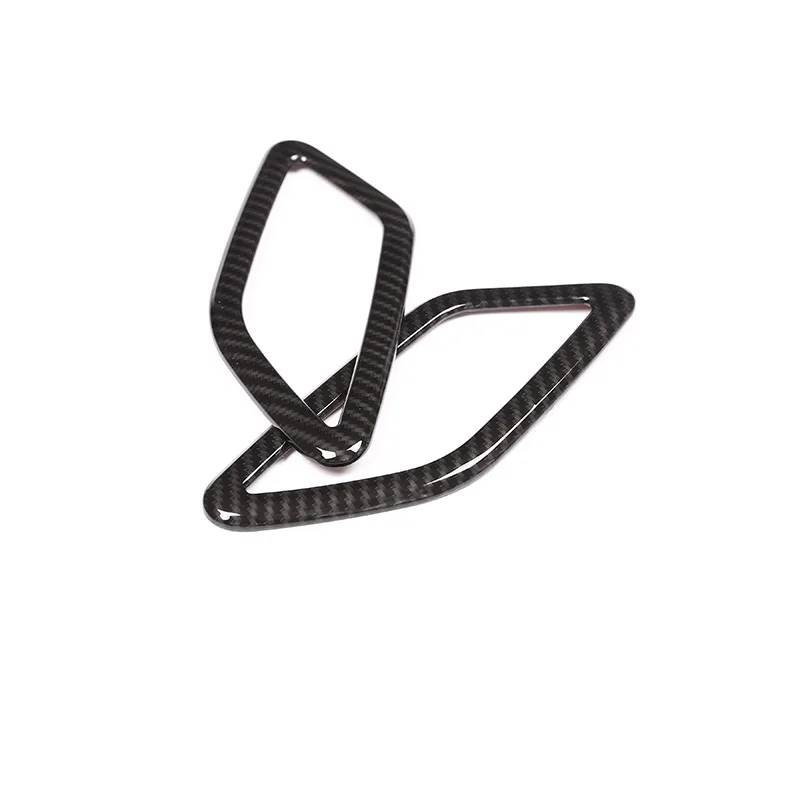 

For Mercedes Benz CLA GLA Class W117 X156 2014-2018 2 Pcs Carbon Fiber Style ABS Dashboard Air Conditioning Vent Trim Car Parts
