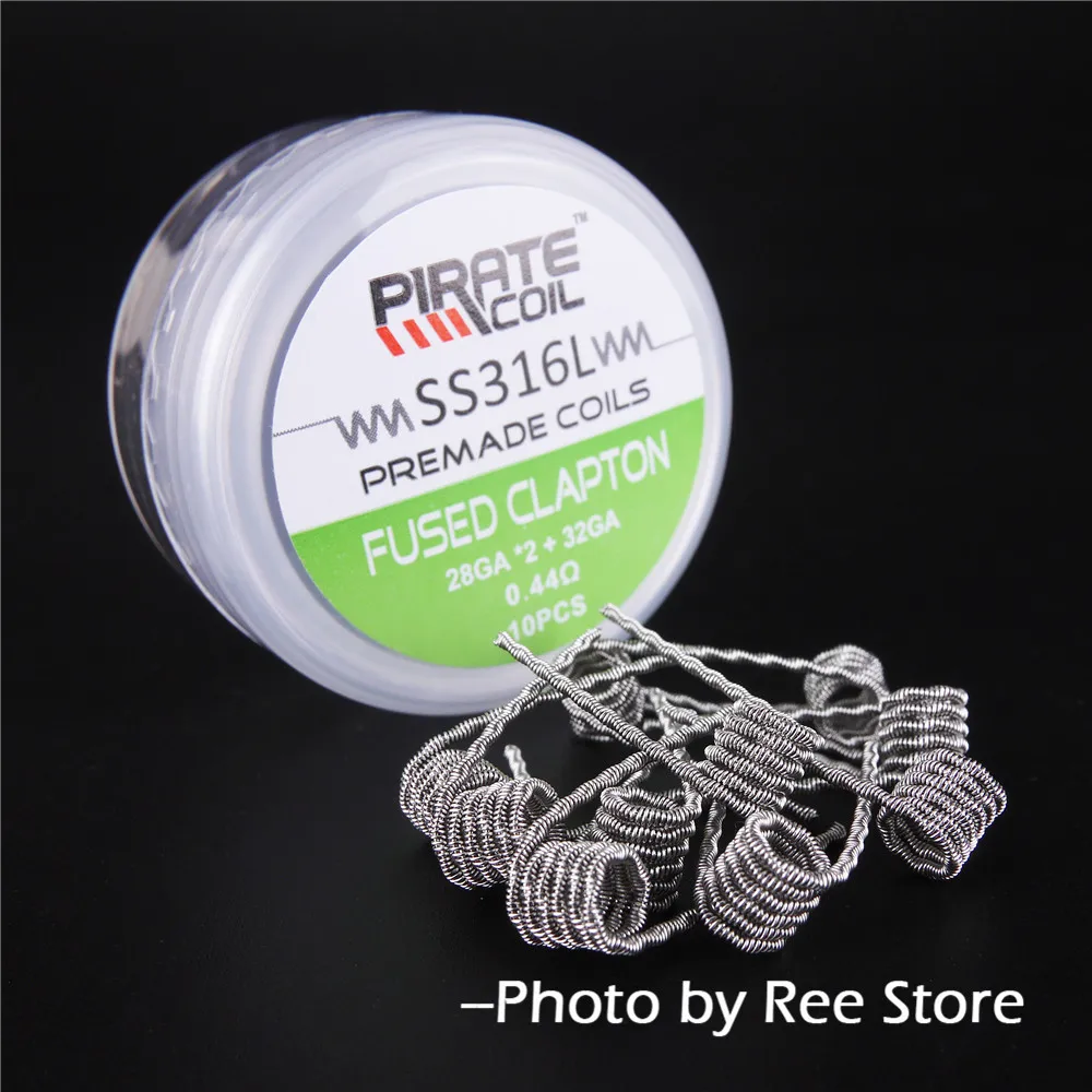 

10pcs/Box SS316L Alien Tiger Fused Clapton HIVE Prebuilt Coil For RDA RTA Atomizer Electronic Cigarette Accessories