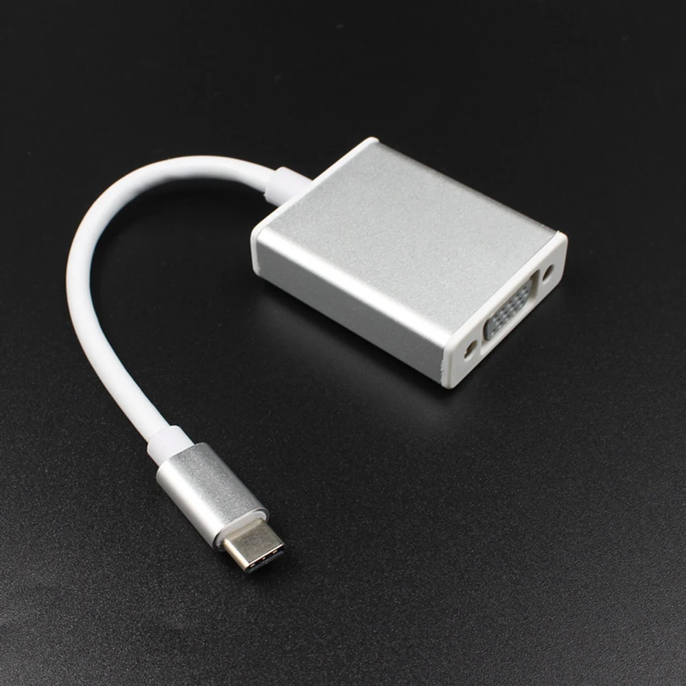 Адаптер USB 3 1 с портом Type C на VGA Кабель адаптер для Macbook 12 дюймов Chromebook Pixel Lumia 950XL Galaxy