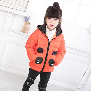 

2017 New Winter Wear Padded Cotton Jacket Down Children's Cartoon Korean Hooded Small Children Warm Cotton