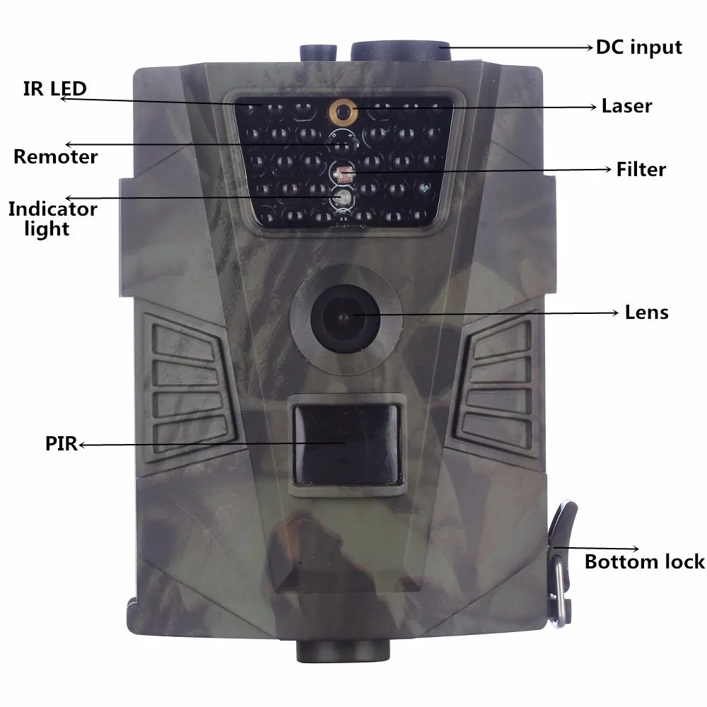 Cheap price Hunting Camera 12MP 1080P Wild camera with Black IR 30LEDs Hunting video outdoor camera night vision (7)