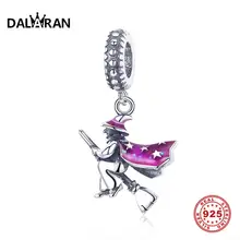 Даларан Волшебная ведьма талисманы серебряные бусины 925 пробы подходит DIY браслет ожерелье для женщин ювелирных изделий подарок на Хэллоуин