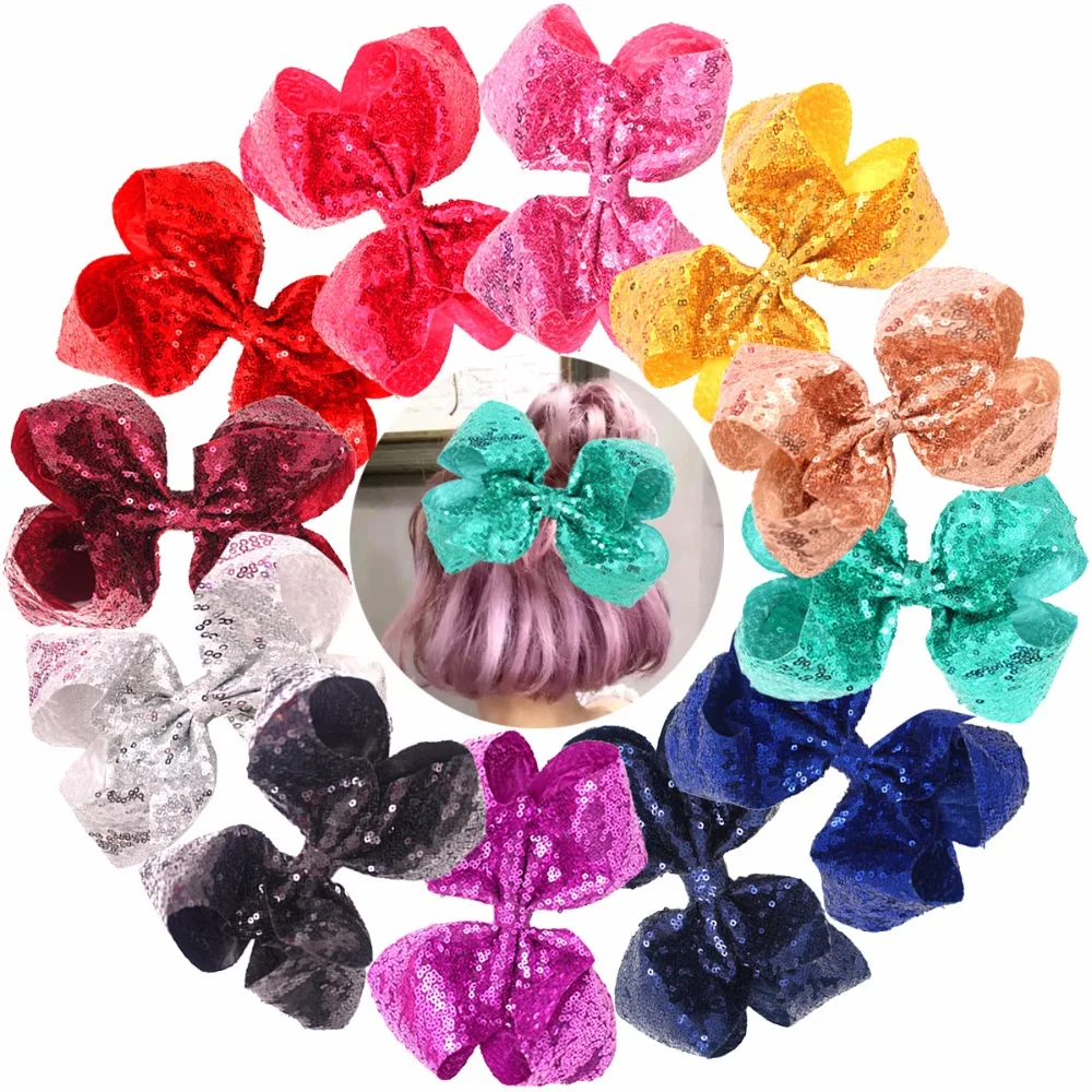 8 Inch Hair Bows Alligator Clips Big Bow Hair Clips for Girls Kids Teens Senior