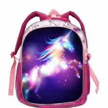 Горячая мультфильм дети ранец с единорогом милые девушки прекрасный школьный мешок Начальная школа детский сад рюкзаки