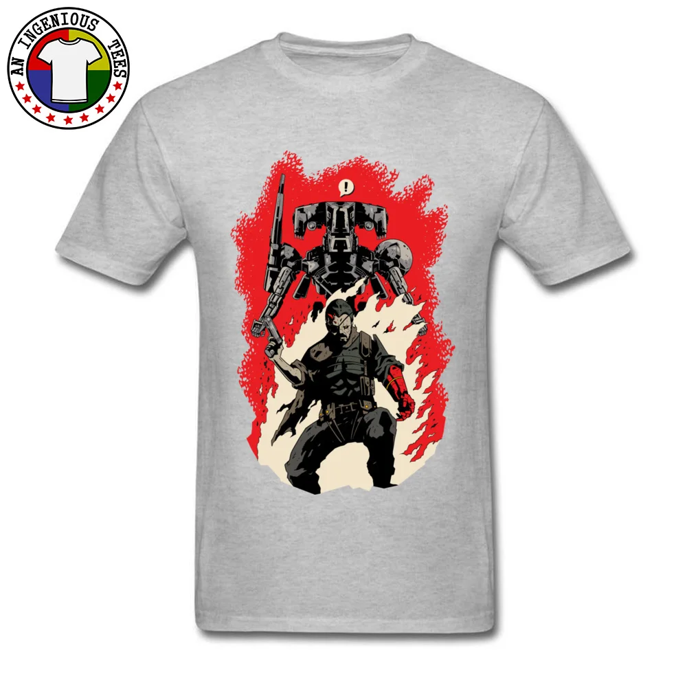  Male T Shirt Hellboss Classic Tops T Shirt Pure Cotton Crew Neck Short Sleeve Cool T Shirt Fall Wholesale Hellboss grey