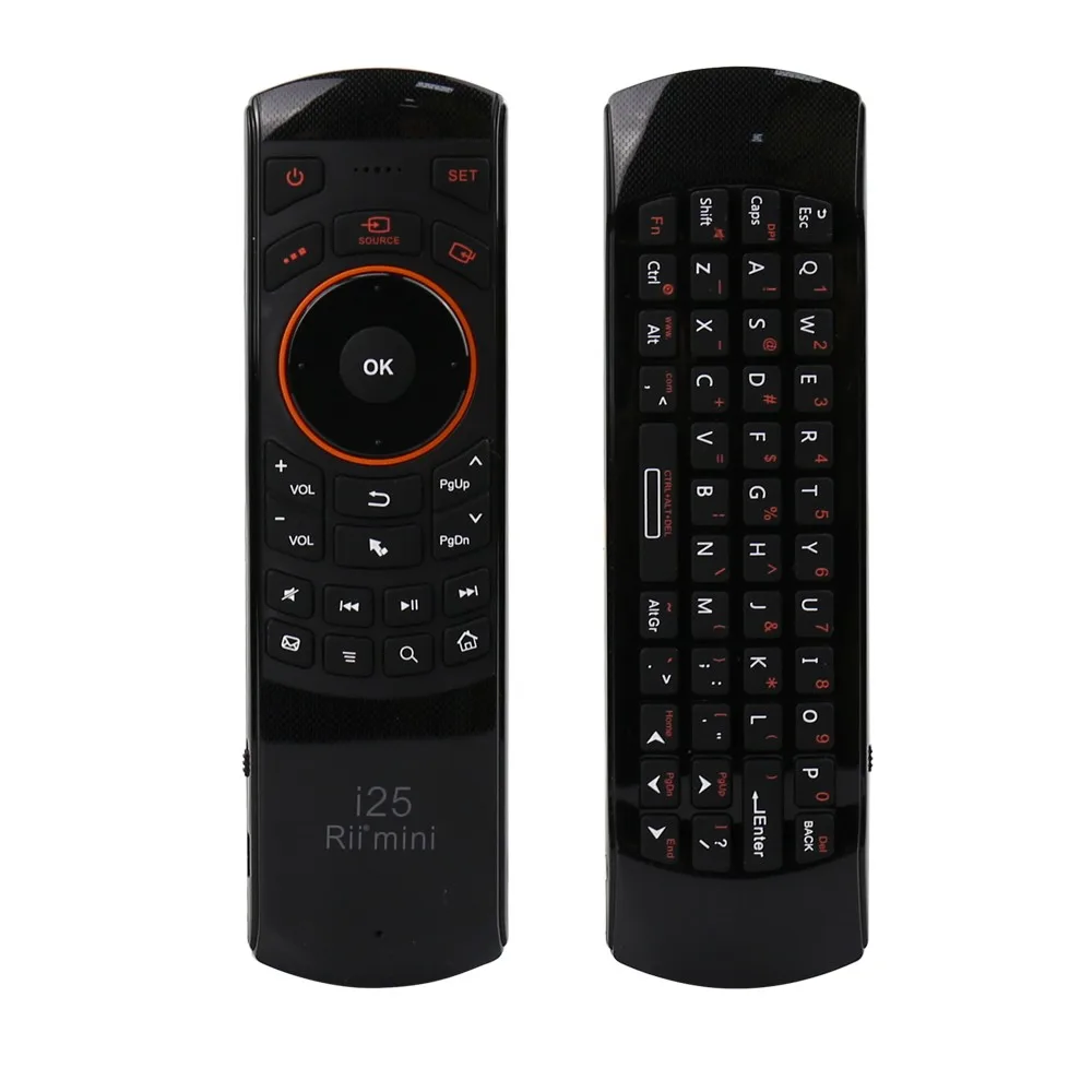 Оригинальный Rii i25 русская 2 4G мини беспроводная клавиатура Air Fly мышь для планшета