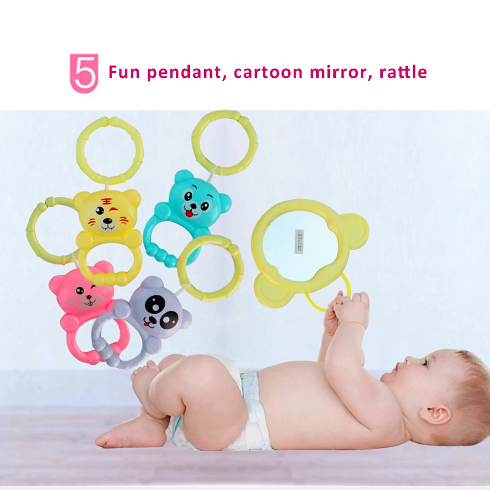 Instrumento de Construção do Corpo para o Bebê Sino do Bebê Pedal Piano Recém-nascido Música Jogo Cobertor Brinquedo Tocando Fitness Atividade Quadro 8 cobertor brinquedo tocando sino do bebê fitness jogo atividade quadro