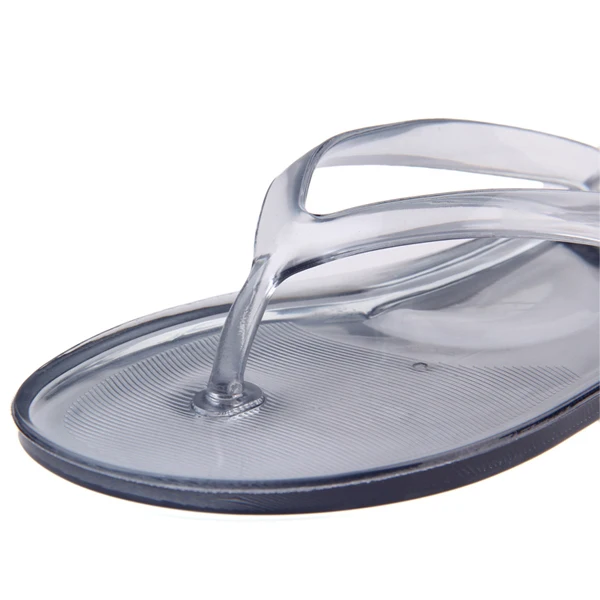 clear plastic flip flops