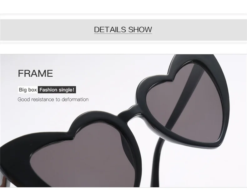 Oulylan сердце солнцезащитные очки для женщин фирменный дизайн солнцезащитные очки «кошачий глаз» ретро любовь в форме сердца очки дамы покупки солнцезащитные очки UV400