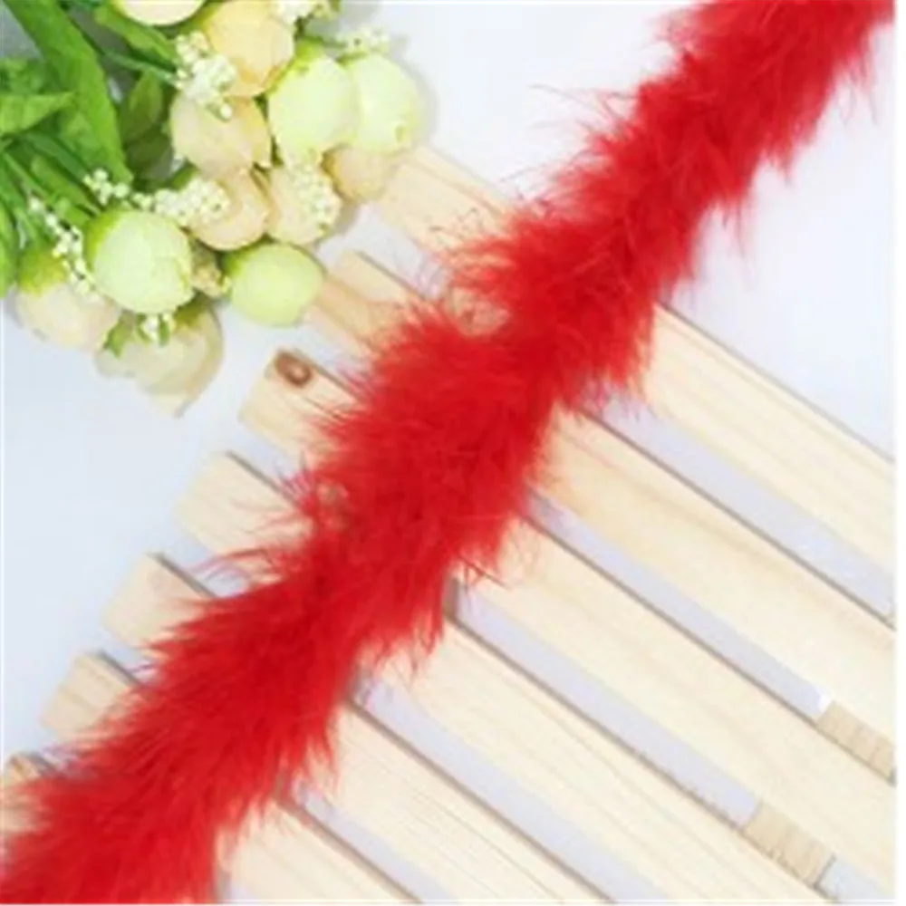 2M Feather Boa Strip Fluffy Craft Costume Fa Dress Wedding Night Party Decors BE