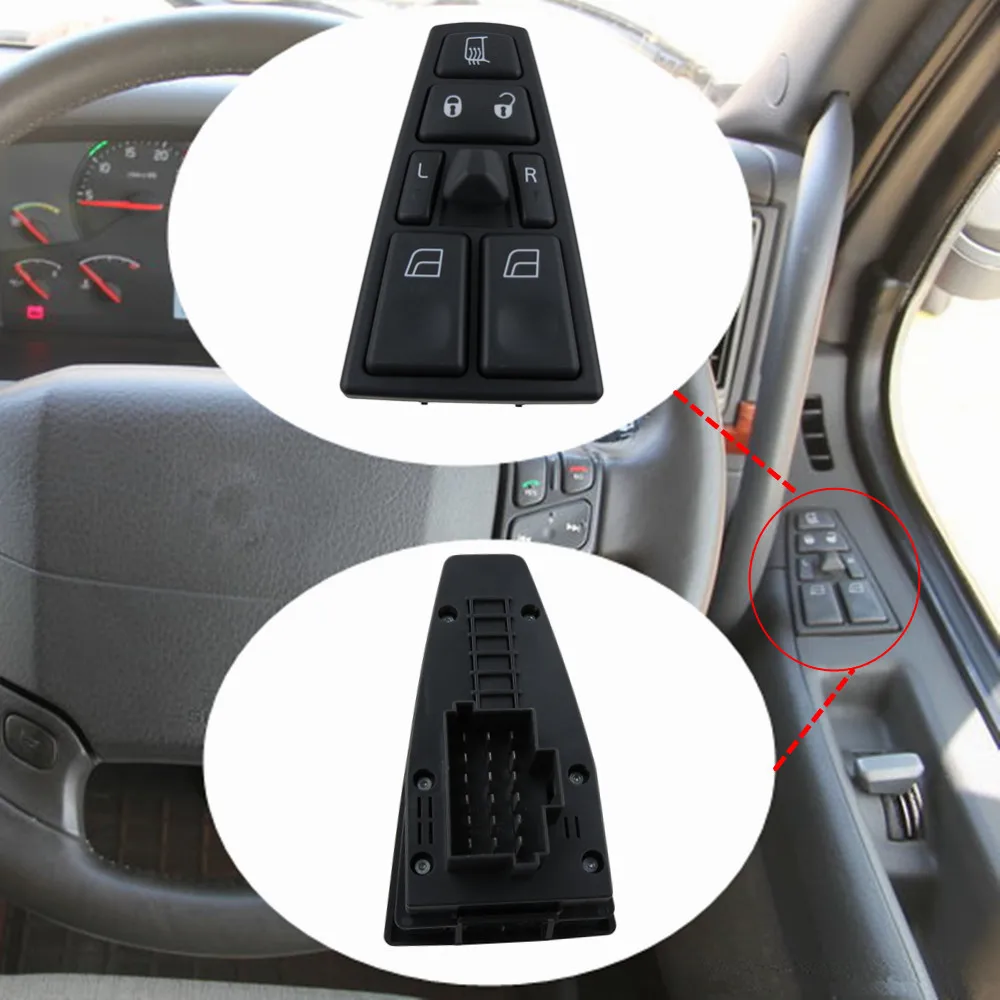 

Malcayang 22566510 22569484 24V Electric Window Switch For Volvo Truck FH12 FM VNL