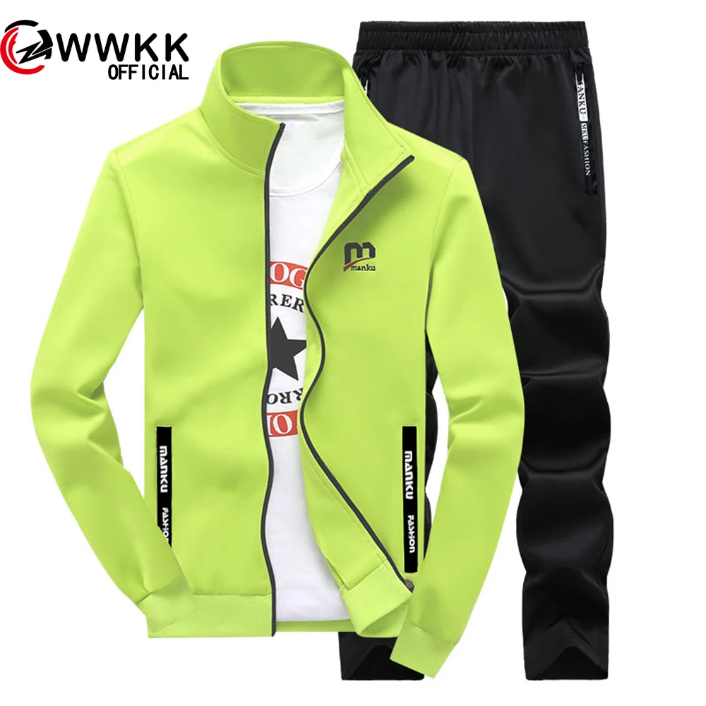 WWKK 2019 для мужчин спортивная толстовка комплект Весенний костюм одежда спортивные костюмы мужские толстовки