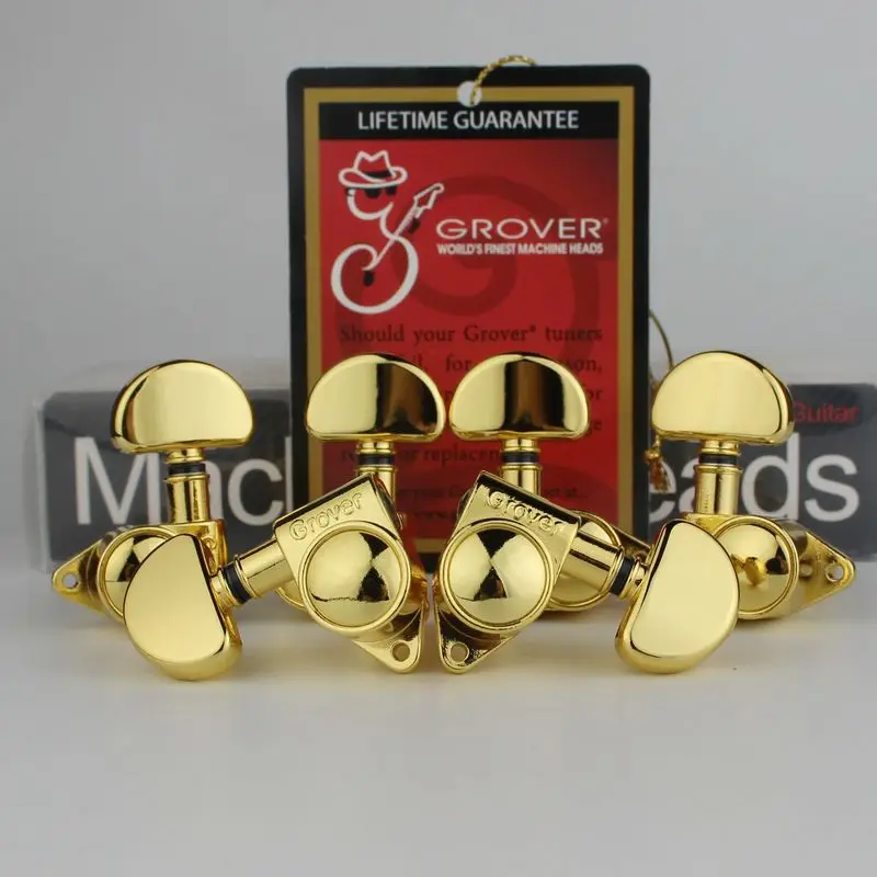 

1 Set Grover Guitar Machine Heads Big handle Tuners Gold Made in China