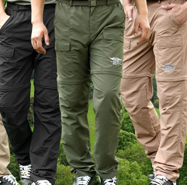 Наружные анти-УФ быстросохнущие Мужские штаны на молнии для походов, рыболовные активные военные Походные штаны, тактические штаны, дышащие дополнительный светильник