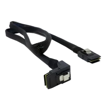 

10pcs/lot Chenyang 1M SFF 8087 Mini SAS 4i 36 Pin to 36pin Right 90 Degree Angled Cable