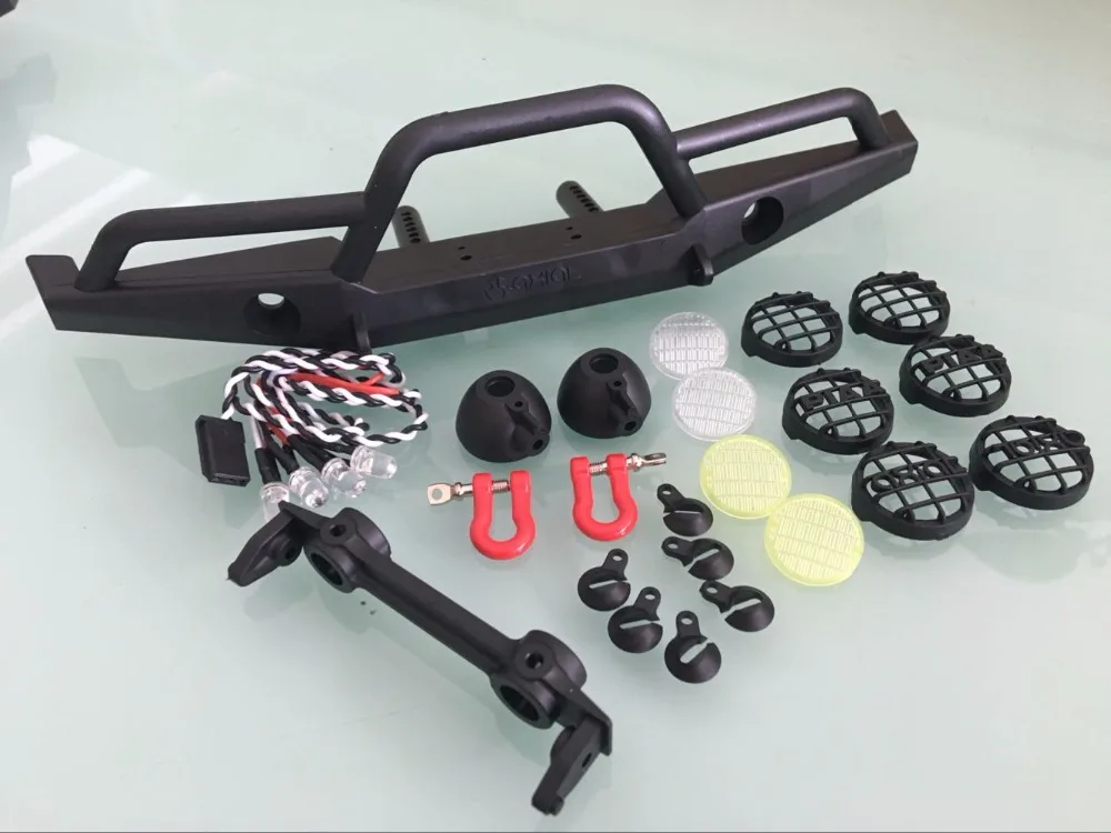 Осевые светодиодные бамперы для hraxxas TRX-4 axial SCX10II Ford Bronco Ranger S CAPO C2 JKMAX JEEP WRANGLER |