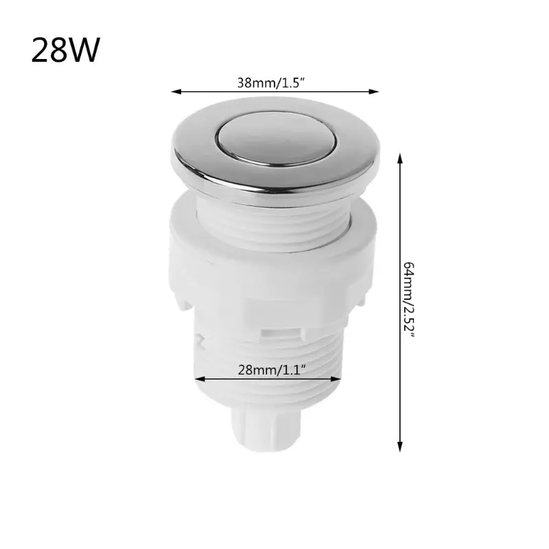 Реле давления воздуха Кнопка включение-выключение кнопка для ванной удаления мусора джакузи - Цвет: 28W