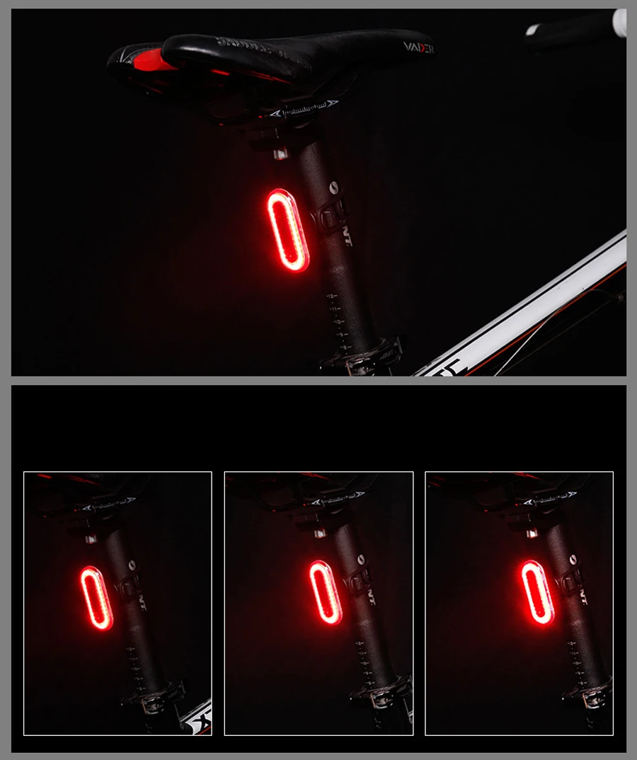 USB Перезаряжаемый велосипедный задний светильник, велосипедный светодиодный задний светильник, задний фонарь, светильник-вспышка для велосипеда, Аксессуары для велосипеда, задний светильник