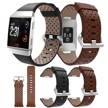

Replacement Sport Band For Fitbit Ionic Strap Perforated Leather Accessory Band Bracelet Watchband wristband Smart watch Straps