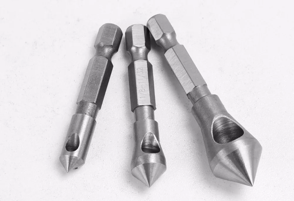 3 pcs/set Oblique Chamfering Bearing Steel 1/4
