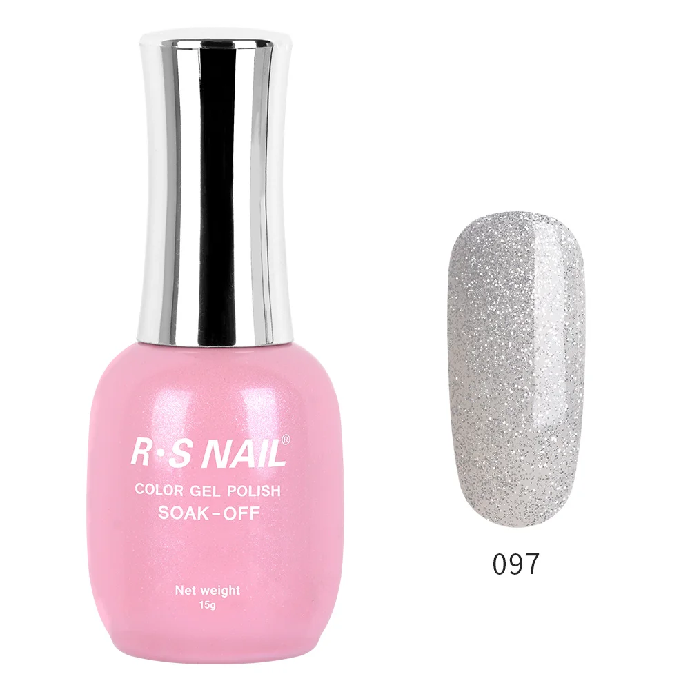 RS NAIL Новая серия Гель-лак для ногтей УФ светодиодный Гель-лак 120 цветов Гель-лак профессиональный маникюрный набор гель-лаков 15 мл - Цвет: 097