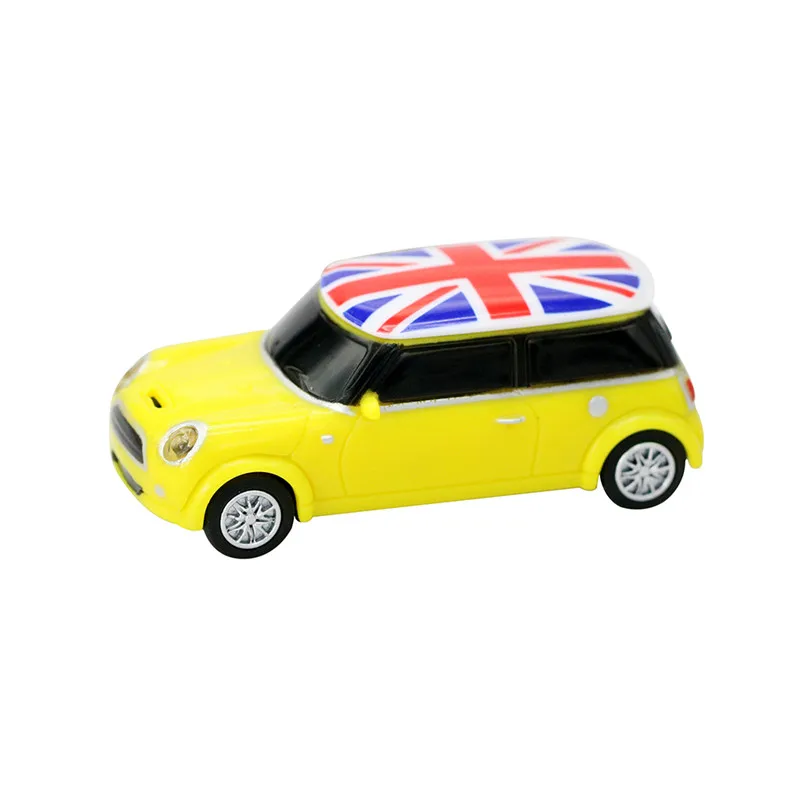 Креативный Жук U диск 4G 8G 16G USB Flash 32G USB Mini Cooper Мини авто USB флеш-накопитель автомобильный внешний накопитель памяти - Цвет: yellow