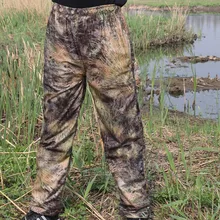 Мужские камуфляжные штаны Bionic Grass, износостойкие дышащие брюки, бесшумные камуфляжные штаны для охоты, кемпинга, стрельбы, рыбалки