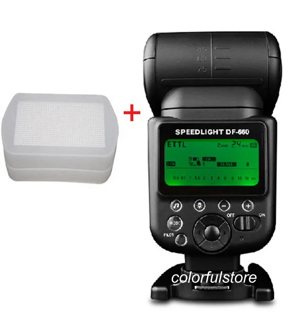New DF 660 iTTL TTL Wireless Flash Light Flashes Speedlite for Nikon