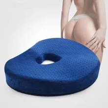 Travel Memory Foam Cushion Coccyx Back Orthopedic Seat Cushions Comfort Office Car Massage Cushion Sciatica Hemorrhoids