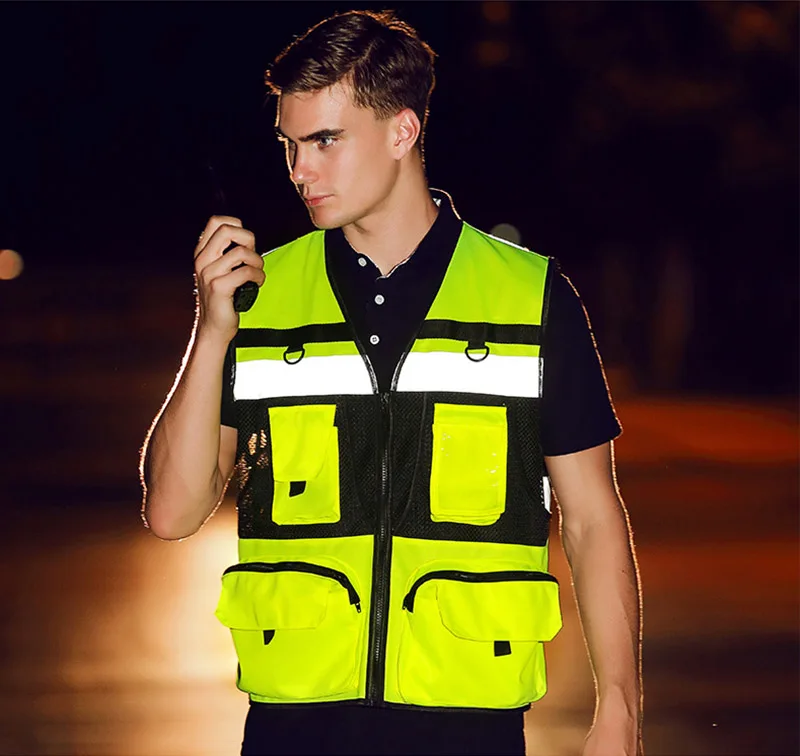 Reflective Cycling Vest Outdoor Sport Ciclismo Safety Traffic Safety Reflective Warning Vest Clothing Motorcycle Night Riding