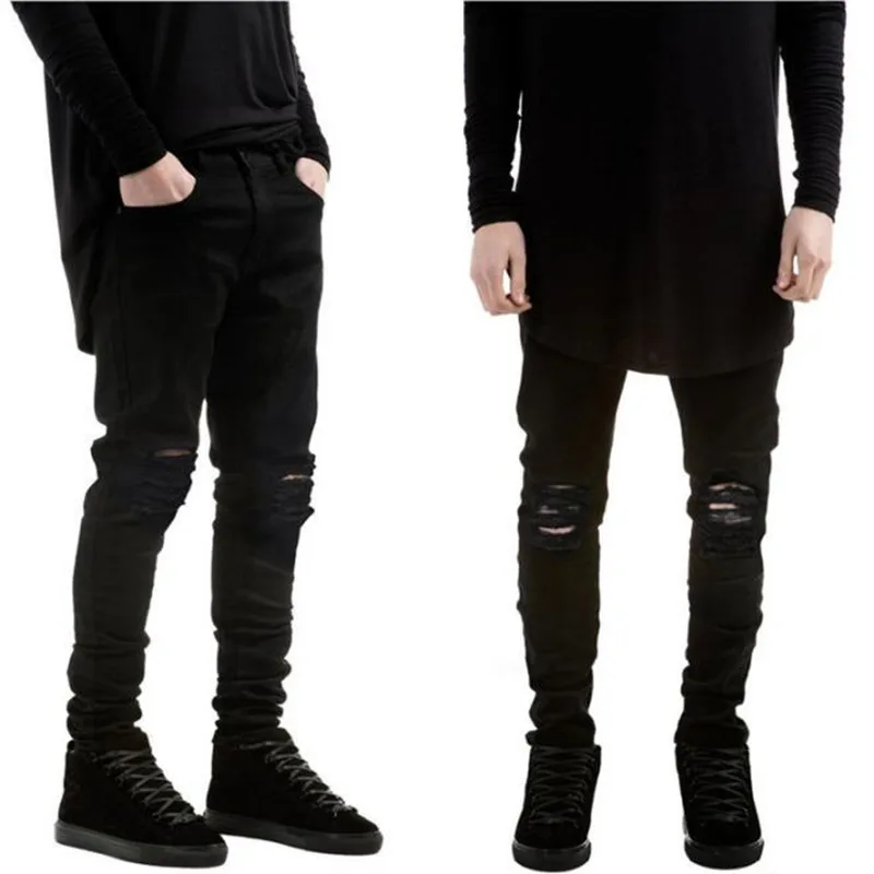 Compare Prices On Jeans Men Destroyed- Online Shopping/Buy Low New arrivals high quality men hip hop ripped jeans hole homme elastic mens destroyed jeans black - Compare Prices On Jeans Men Destroyed- Online Shopping/Buy Low