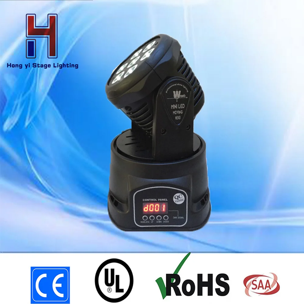 

(1 pieces/lot) led RGBW wash 90w 4in1 LED Mini Moving Head Light with 7x12W LED Stage Light for club DJ disco bar party light