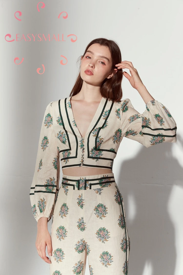 

EASYSMALL Zimmer Women blouses dress Fashion Summer high-end party evening High Waist short Sleeve Vestidos jumpsuit trousers