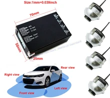 4PCS 360 View Car Camera Control Box 4 Way Cameras Switch System For Rear Left Right Side Front Camera