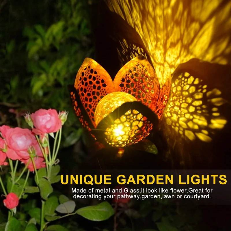 

1/2PCS LED Solar Light Garden Lawn Landscape Decorative Lamp Outdoor Waterproof IP65 Flower Light Decorative Lights for Yard