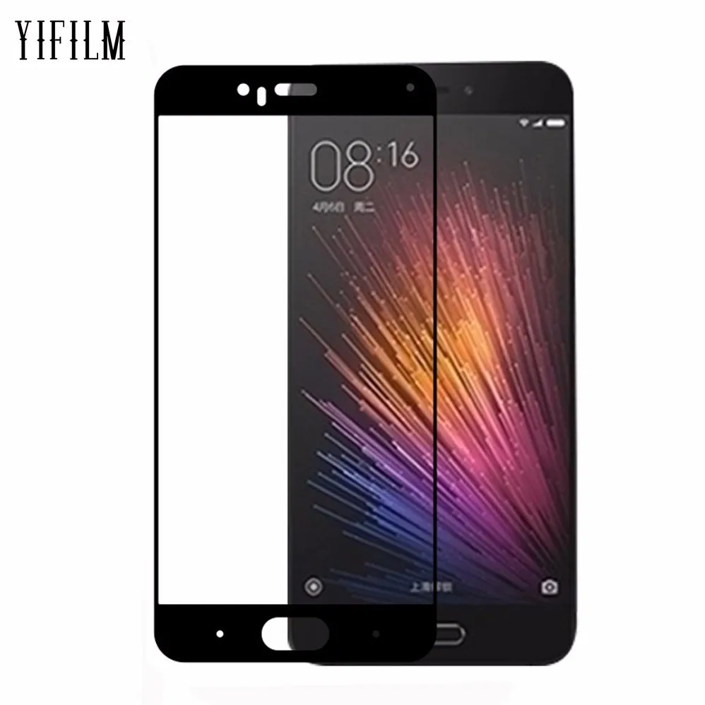 

0.3MM 2.5D Silk Printing Toughened Glass Film For Xiaomi Mi 6 Full Cover Tempered Glass Screen Protector