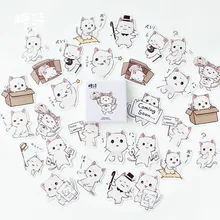 45pcs Cartoon Cat Paper Stickers Adhesive Stickers DIY Decoration Diary Stationery Stickers Book Box Package Label Sticker 2019 45pcs Cartoon Cat Paper Stickers Adhesive Stickers DIY Decoration Diary Stationery Stickers Book Box Package Label Sticker 2019