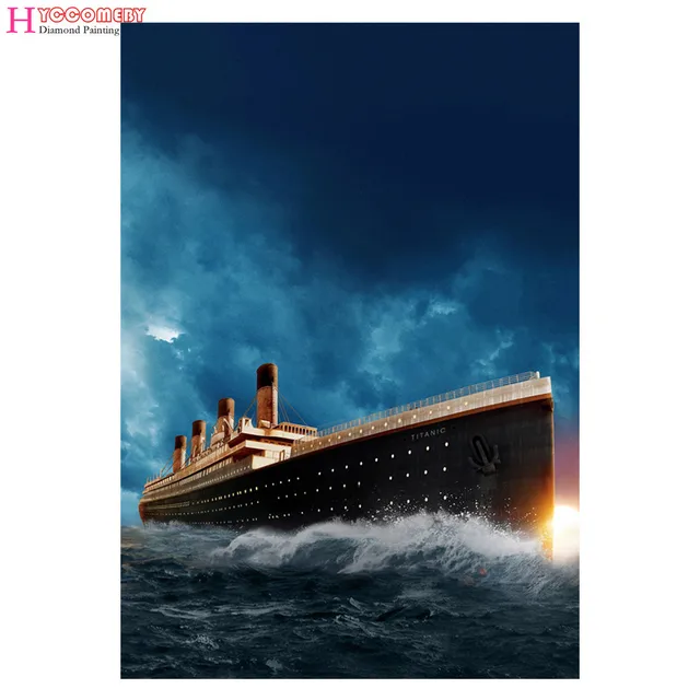 5D Diamond Painting Movie Titanic Dead DIY full round square Diamond
