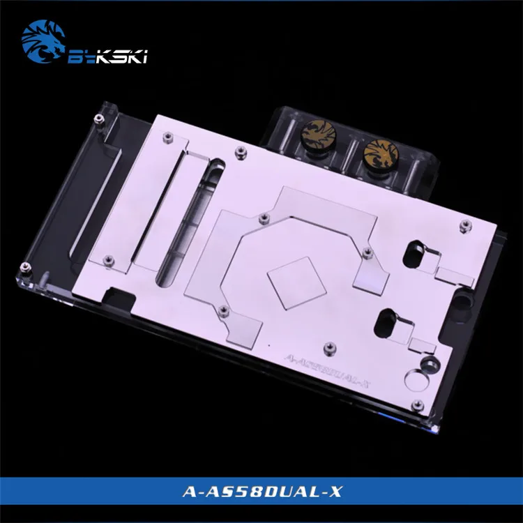  Bykski A-AS58DUAL-X GPU Water Cooling Block for ASUS RX580 Dual O8G