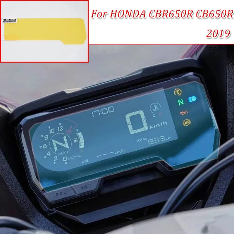 

CBR650R CB650R moto Cluster Scratch Protection Film Instrument Dashboard Cover Guard TPU Blu-ray for HONDA 2019 CBR650R CB650R