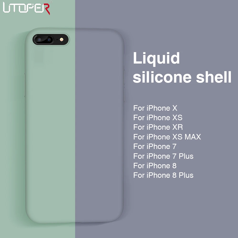 Чехол для iphone 7 8 Plus силиконовый чехол XS Max Роскошный 6 6S X XR Оригинальный