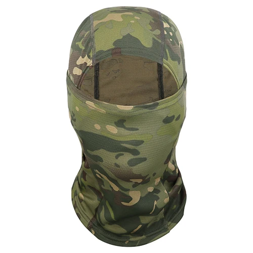 TACVASEN Тактический капюшон головной убор Балаклавы полная маска для лица легкая быстросохнущая камуфляжная Боевая маска для шеи Защита от солнца - Цвет: Woodland